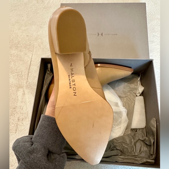 Halston Heritage Neli In Ruiz Tan Leather Ankle Boot - Picture 14 of 15